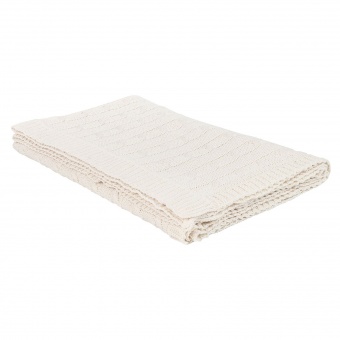 Плед Fado вязаный, бежевый (без подарочной коробки) фото 