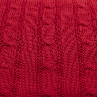 Плед Fado вязаный, красный (без подарочной коробки) фото 