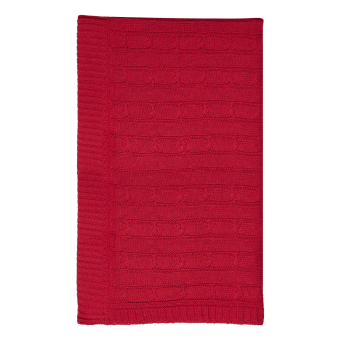 Плед Fado вязаный, красный (без подарочной коробки) фото 