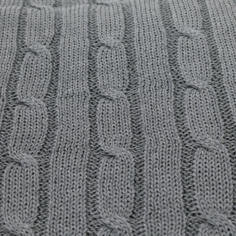 Плед Fado вязаный, серый (без подарочной коробки) фото 