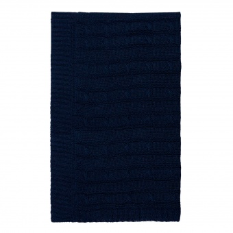 Плед Fado вязаный, синий (без подарочной коробки) фото 