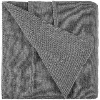 Плед Nessona Alpaca, серый (кварцевый меланж) фото 