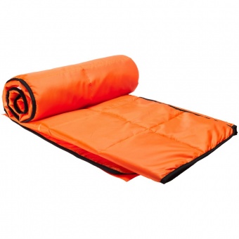 Плед стеганый Camper, ярко-оранжевый фото 