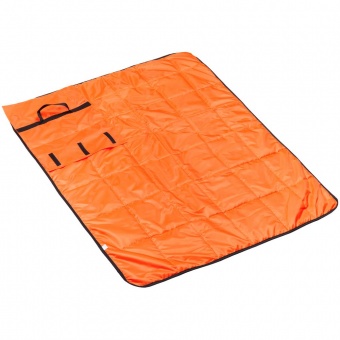 Плед стеганый Camper, ярко-оранжевый фото 