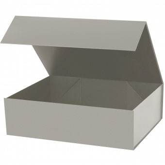 Подарочная коробка-трансформер большая, серая фото 