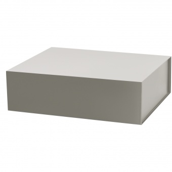 Подарочная коробка-трансформер большая, серая фото 