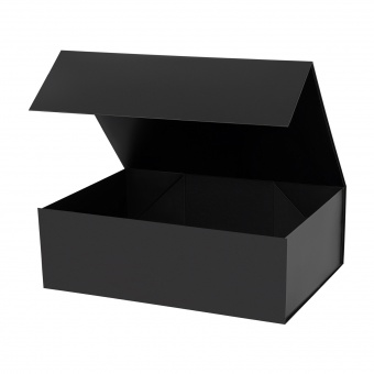 Подарочная коробка-трансформер средняя, черная фото 