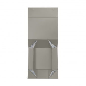 Подарочная коробка-трансформер средняя, серая фото 