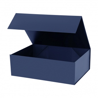 Подарочная коробка-трансформер средняя, синяя фото 