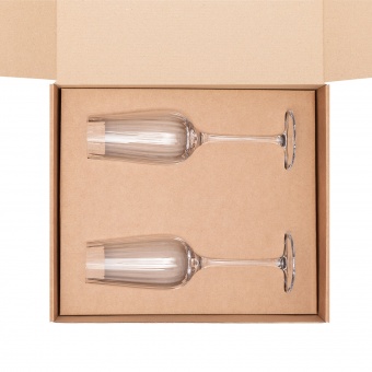 Подарочный набор 2 бокала для шампанского Blanche фото 