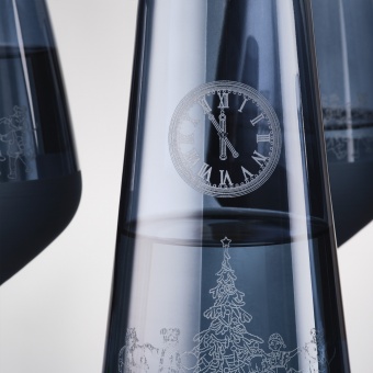 Подарочный набор декантер + 2 бокала, Sapphire синий фото 