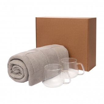 Подарочный набор Dolce, Cella Soft, серый (в наборе 2 чашки) фото 