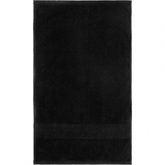 Полотенце махровое «Тиффани», среднее, черное фото 