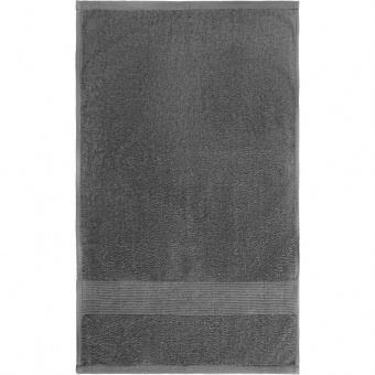 Полотенце махровое «Тиффани», среднее, серое фото 