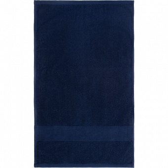 Полотенце махровое «Тиффани», среднее, синее (спелая черника) фото 