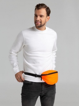 Поясная сумка Manifest Color из светоотражающей ткани, оранжевая фото 