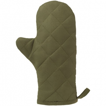 Прихватка-рукавица детская «Младший шеф», темно-зеленая фото 
