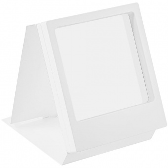 Рамка Transparent с шубером, белая фото 
