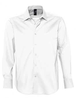 Рубашка мужская с длинным рукавом Brighton, белая фото 3
