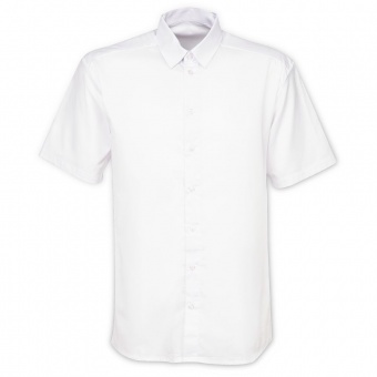Рубашка мужская с коротким рукавом Collar, белая фото 7