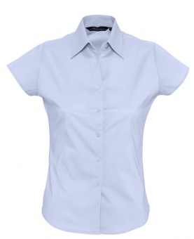 Рубашка женская с коротким рукавом Excess, голубая фото 3