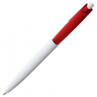 Ручка шариковая Bento, белая с красным фото 