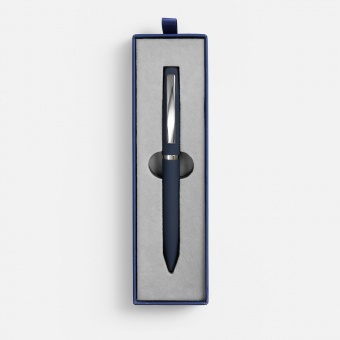 Ручка шариковая Bolt Soft Touch в футляре, синяя фото 