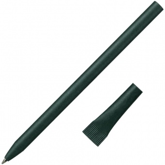 Ручка шариковая Carton Plus, зеленая фото 