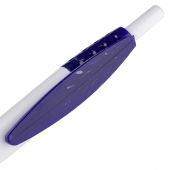 Ручка шариковая Champion, белая с синим фото 