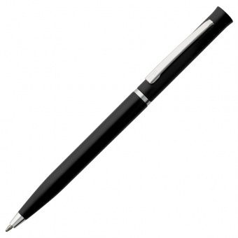 Ручка шариковая Euro Chrome, черная фото 