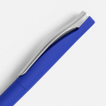 Ручка шариковая Pin Soft Touch, ver. 2, синяя фото 