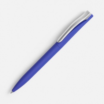 Ручка шариковая Pin Soft Touch, ver. 2, синяя фото 