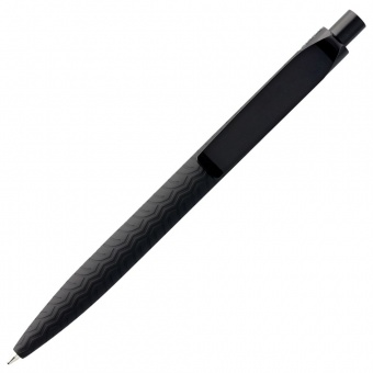 Ручка шариковая Prodir QS03 PRP Tyre Soft Touch, черная фото 