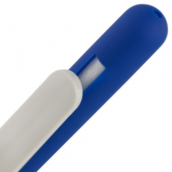 Ручка шариковая Swiper Soft Touch, синяя с белым фото 