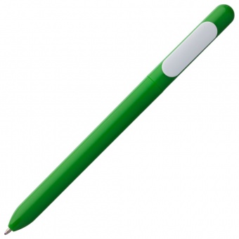 Ручка шариковая Swiper, зеленая с белым фото 
