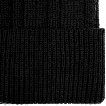 Шапка Knit Beat, черная фото 