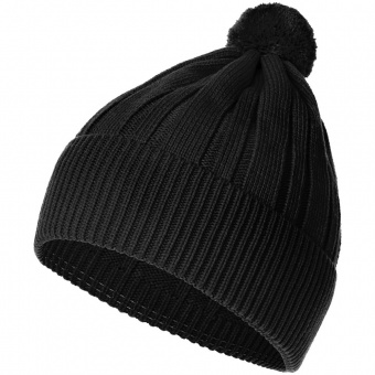Шапка Knit Beat, черная фото 