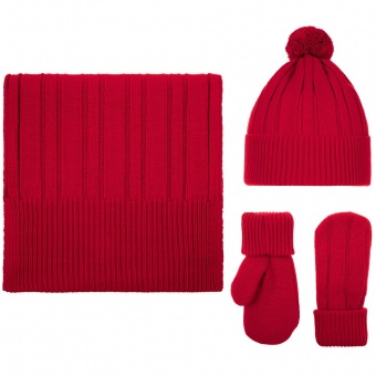 Шапка Knit Beat, красная фото 