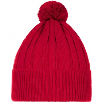 Шапка Knit Beat, красная фото 