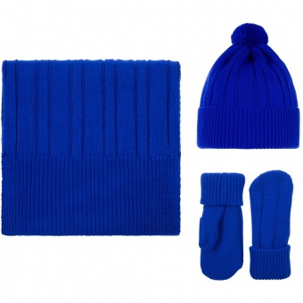 Шапка Knit Beat, синяя фото 