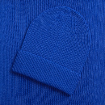 Шарф Nobilis Mono, ярко-синий фото 