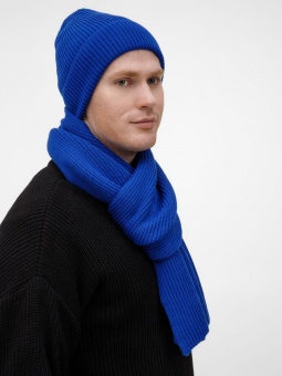 Шарф Nobilis Mono, ярко-синий фото 