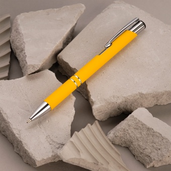 Шариковая ручка Alpha, желтая фото 