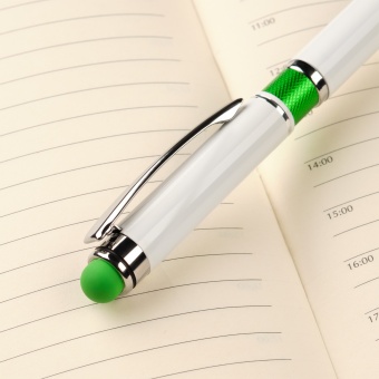 Шариковая ручка Arctic, белая/зеленая фото 