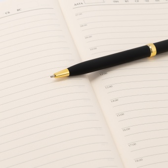 Шариковая ручка Benua, черная/позолота фото 