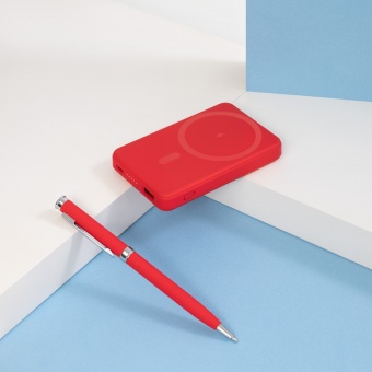 Шариковая ручка Benua, красная фото 