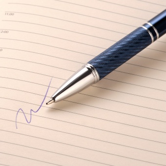 Шариковая ручка Crocus, синяя фото 