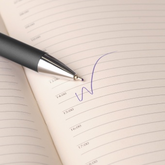 Шариковая ручка Legato, серая фото 