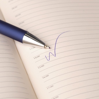 Шариковая ручка Legato, синяя фото 