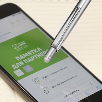 Шариковая ручка Levi, серая фото 